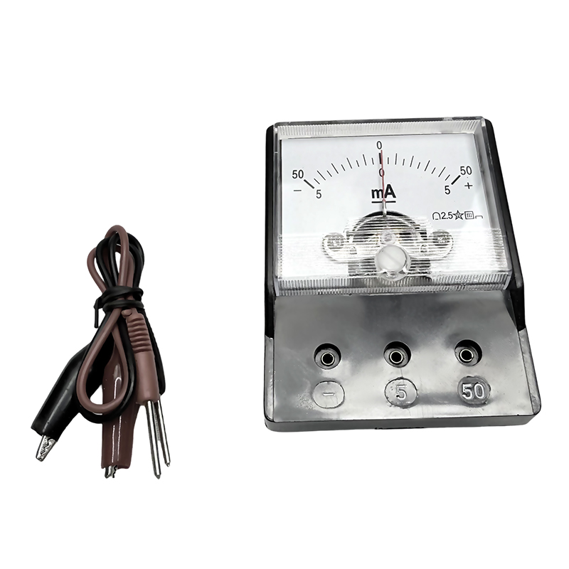 Arus DC miliammeter sekolah dasar:-5mA-0-5mA / -50mA-0-50mA