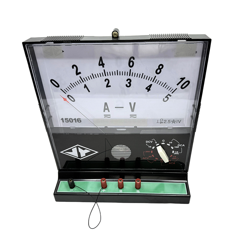 Instrumen pengajaran peralatan percobaan rangkaian listrik fisik yang mendemonstrasikan amp volt meter