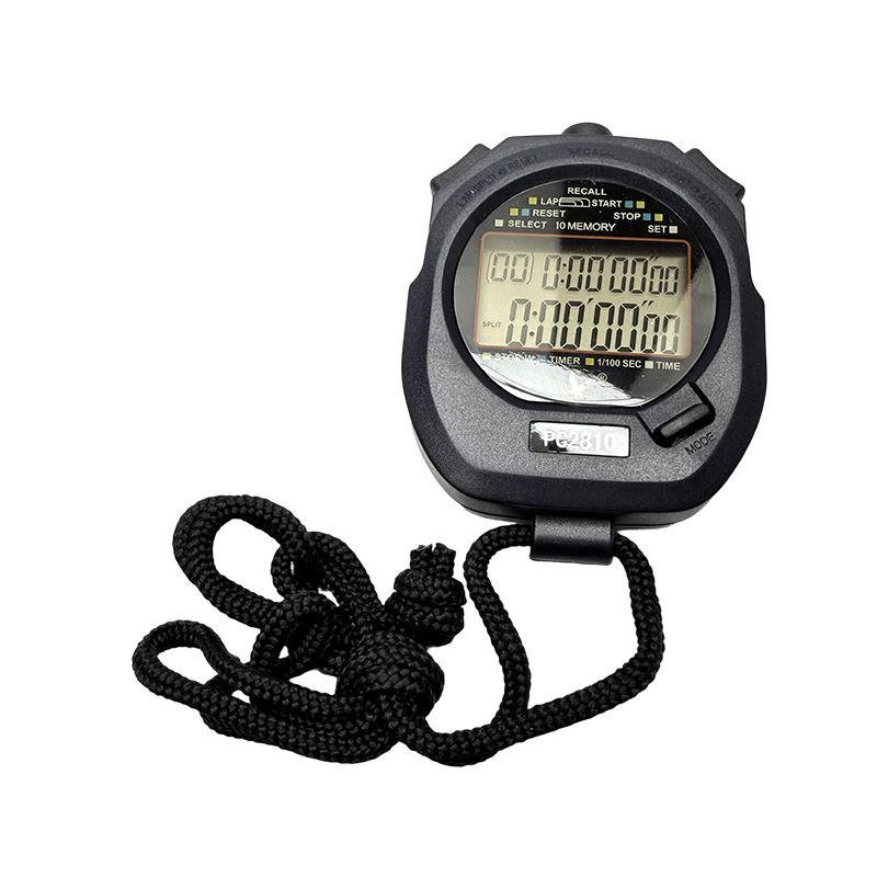 Stopwatch 10 segmen baris ganda 0.01S stopwatch timer/fisika/instrumen laboratorium
