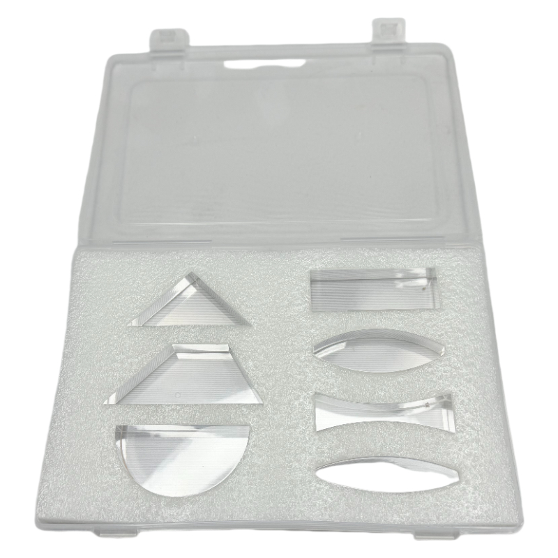 Set lensa prisma cembung cekung optik/peralatan laboratorium kit optik fisik