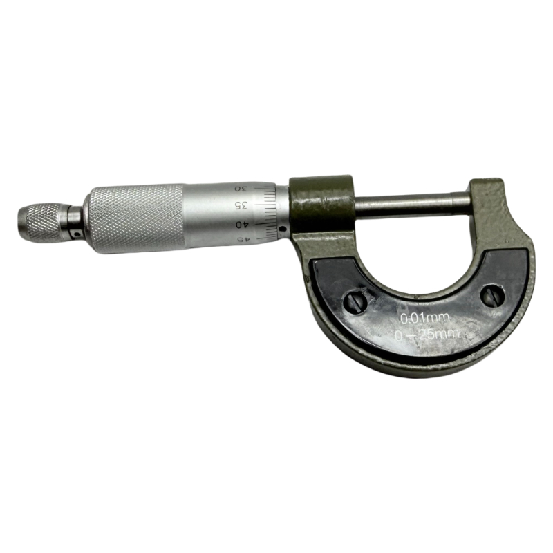 Mikrometer spiral 0-25mm mengajarkan mikrometer diameter luar presisi tinggi